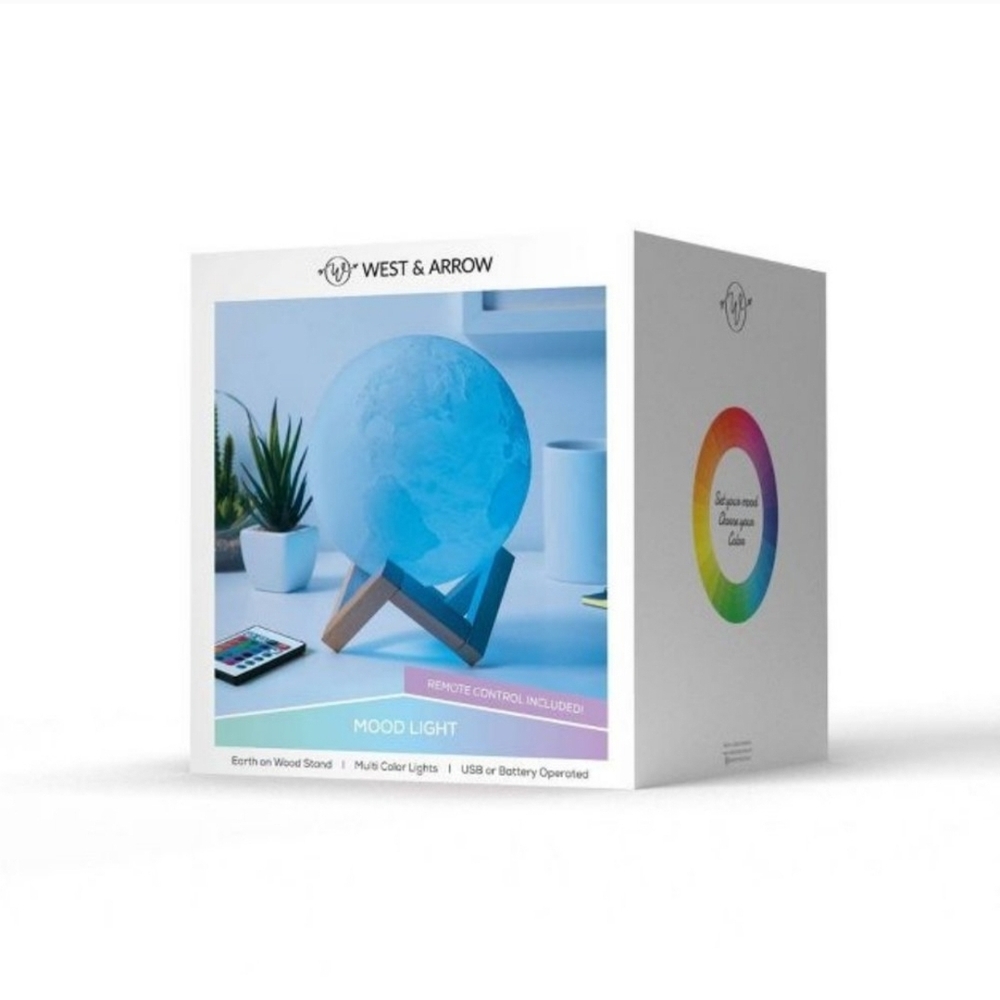 West & Arrow Blue Mood Light with Remote